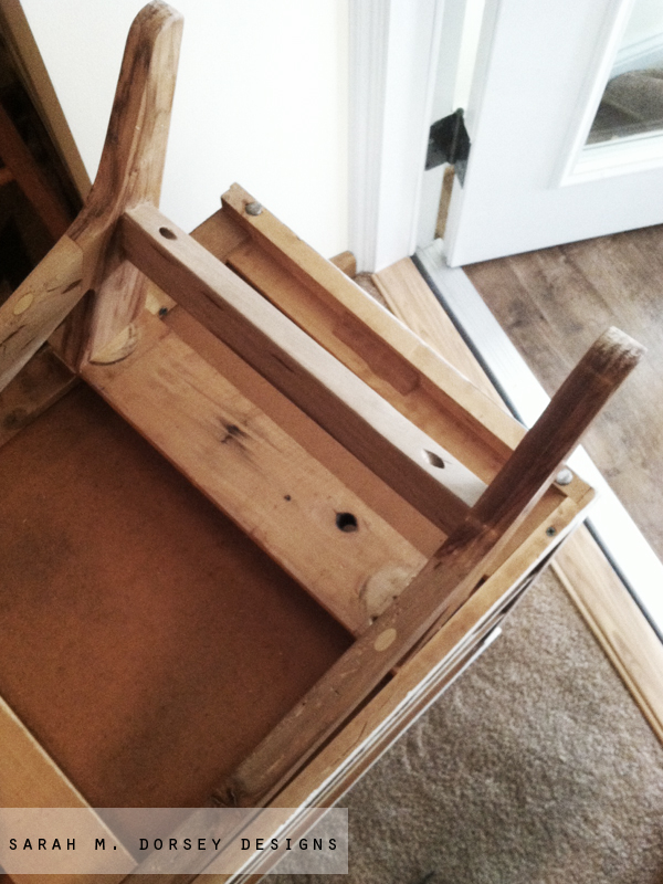 Adding Legs to a Mid Century Modern Dresser How To sarah m. dorsey